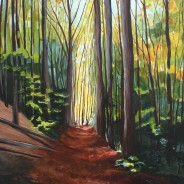 Autumn Path acrylic painting