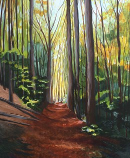 Autumn Path acrylic painting