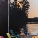 Summer Sunset over Dock